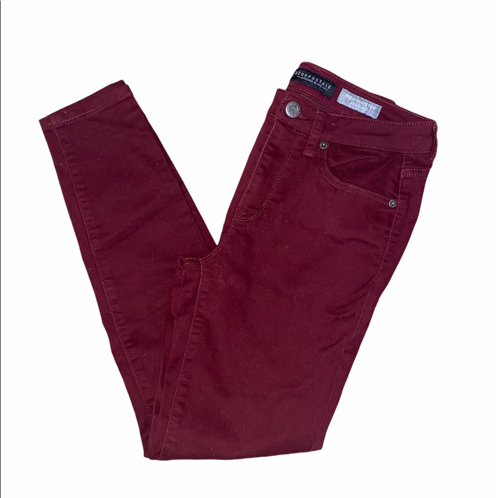 Aeropostale burgundy pants